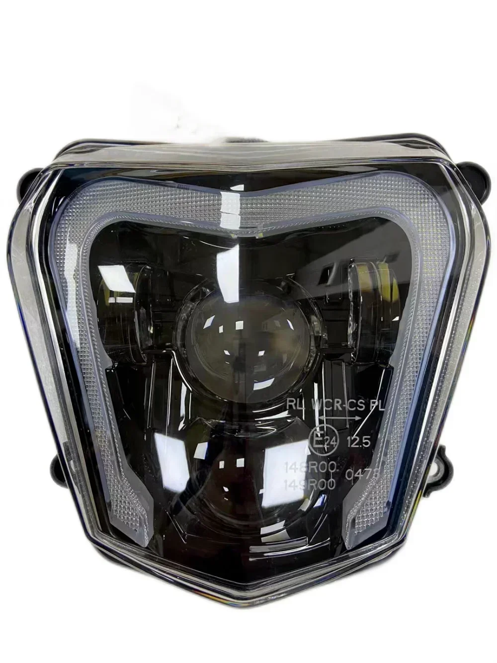 E-24 Approved LED Motorcycle Headlight Assembly Hi/Lo Beam DRL Dirt Bike  Headlamp For KTM Duke 690 2012-2019 690R 2013-2017 - AliExpress