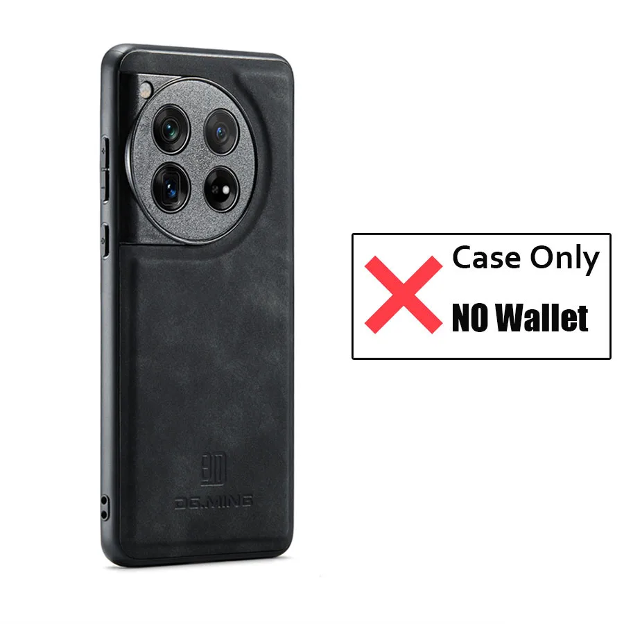 2-in-1 Magnetic Detachable Leather Wallet Case with Kickstand and Credit Card Holder
