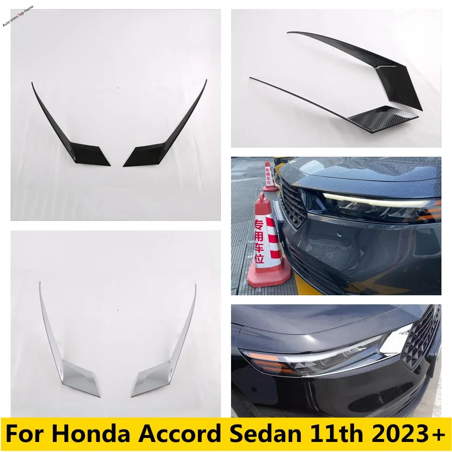 

Headlights Lid Eyebrows Headlamps Eyelids Decoration Frame Cover Trim Fit For Honda Accord Sedan 11th 2023 2024 Accessories