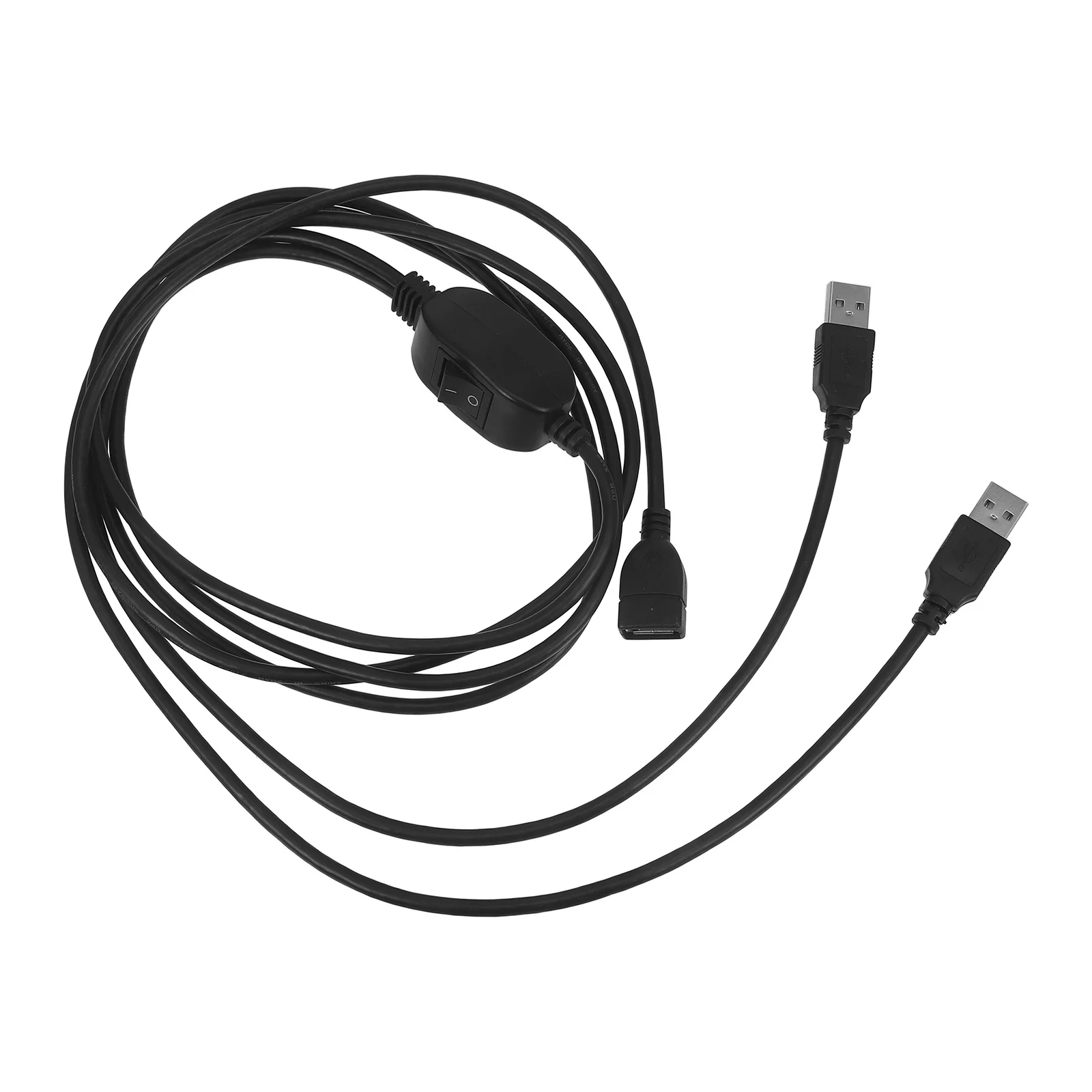 컴퓨터 전원 공급 장치 프린터 공유 라인 USB 액세서리 어댑터 변환, 케이블 노트북용 컨버터 2 개