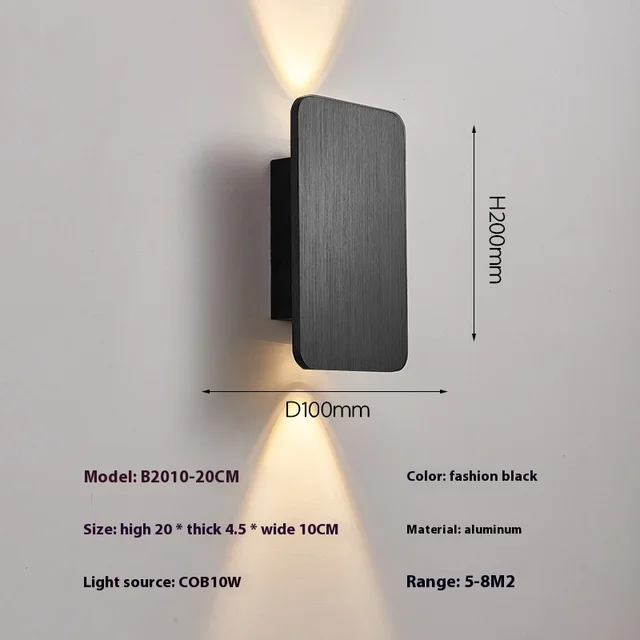 New Large Square Wall Lamp - Ideal for Bedroom, Living Room, Corridor & Stairs! Simple Design, Perfect as Bedside Lamp for Maste 6 New Large Square Wall Lamp - Ideal for Bedroom, Living Room, Corridor & Stairs! Simple Design, Perfect as Bedside Lamp for Maste 6