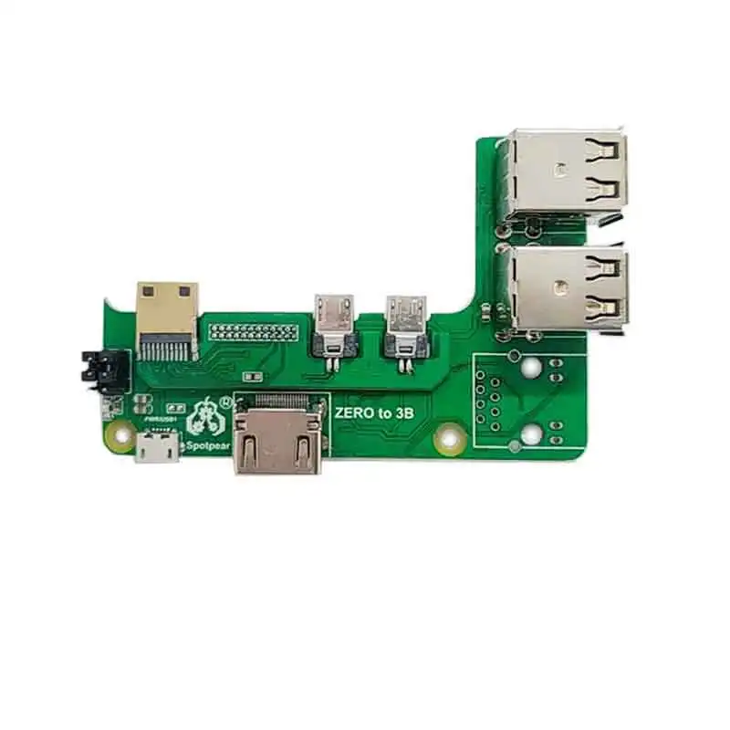 

Переходник интерфейса Raspberry Pi Zero 2w to 3B/4B/Pi5 Zero к Pi3/Pi4/Pi5, плата расширения Zero Pi0 usb-хаб RJ45