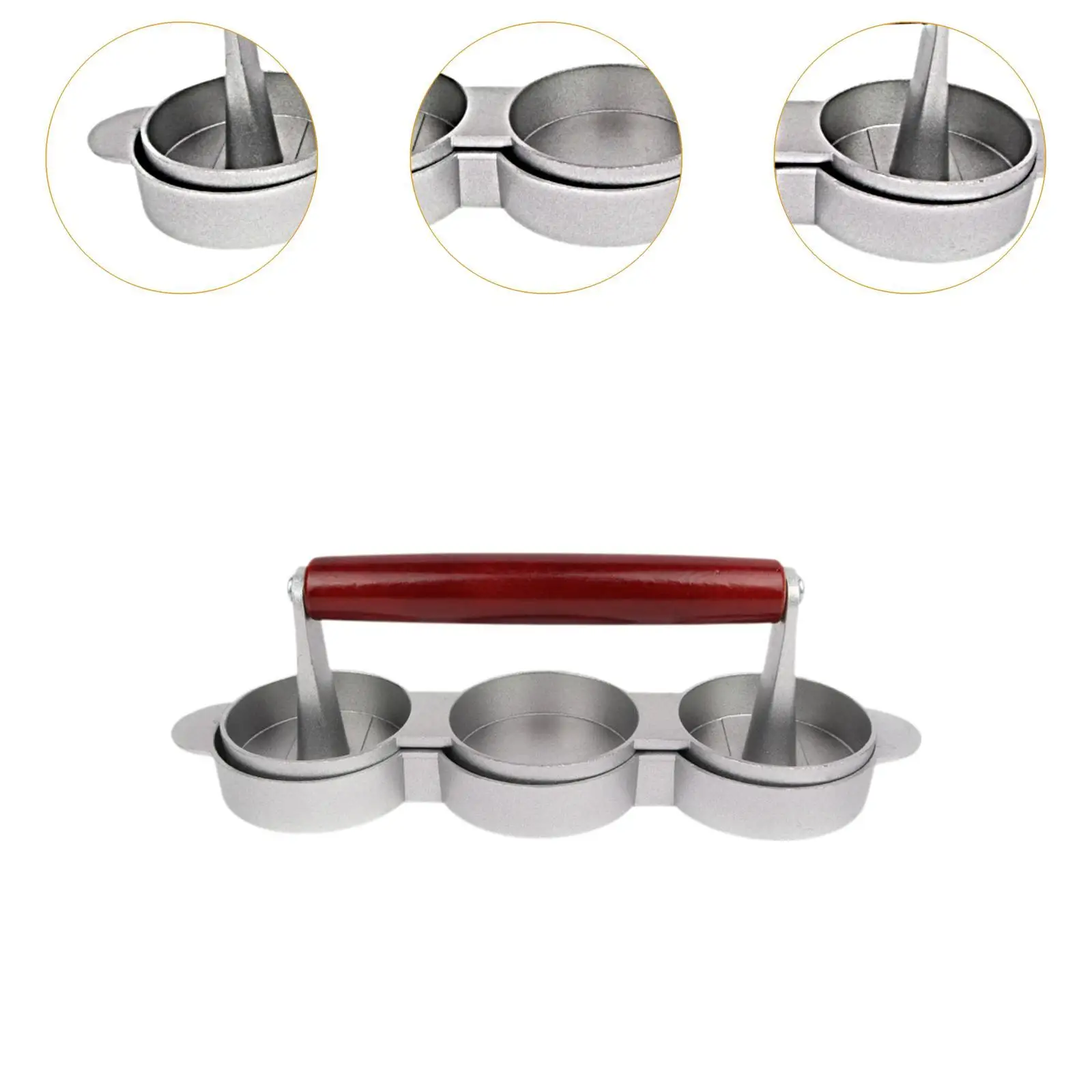 Burger Press Meat Presser Hamburger Meat Beef Grill Press Hamburger Patty Maker Aluminum Alloy for Veggie Sandwich Steaks