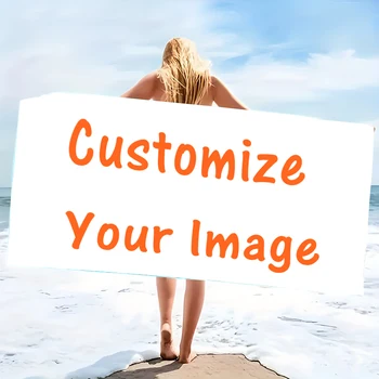 Personalized Custom Photo Microfiber Beach Towel 1