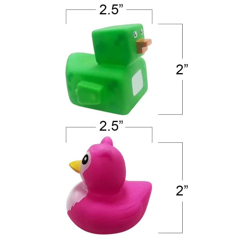 6/12 /24 Pc Rubber Ducks in Bulk,Assortment Duckies for Jeep Ducking Floater Duck Bath Toys Party Favors 2