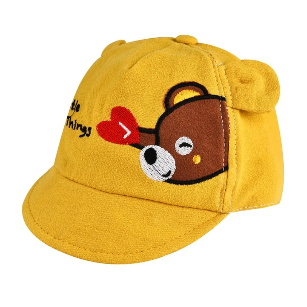 Adjustable Cap Baby Baseball Cap Cartoon Kids Boys Girls Duck Tongue Cap Sunshade Hat with Ears Fisherman Hat Spring Summer