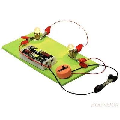 

Student science experiment technology small production gizmo DIY children's manual work physical circuit parallel series