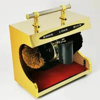 AC220-240V 50-60HZ 46w Dust Removal Bright Leather Automatic Hotel Shoe Polishing Machine equipment leather shoes polishing Mach 1