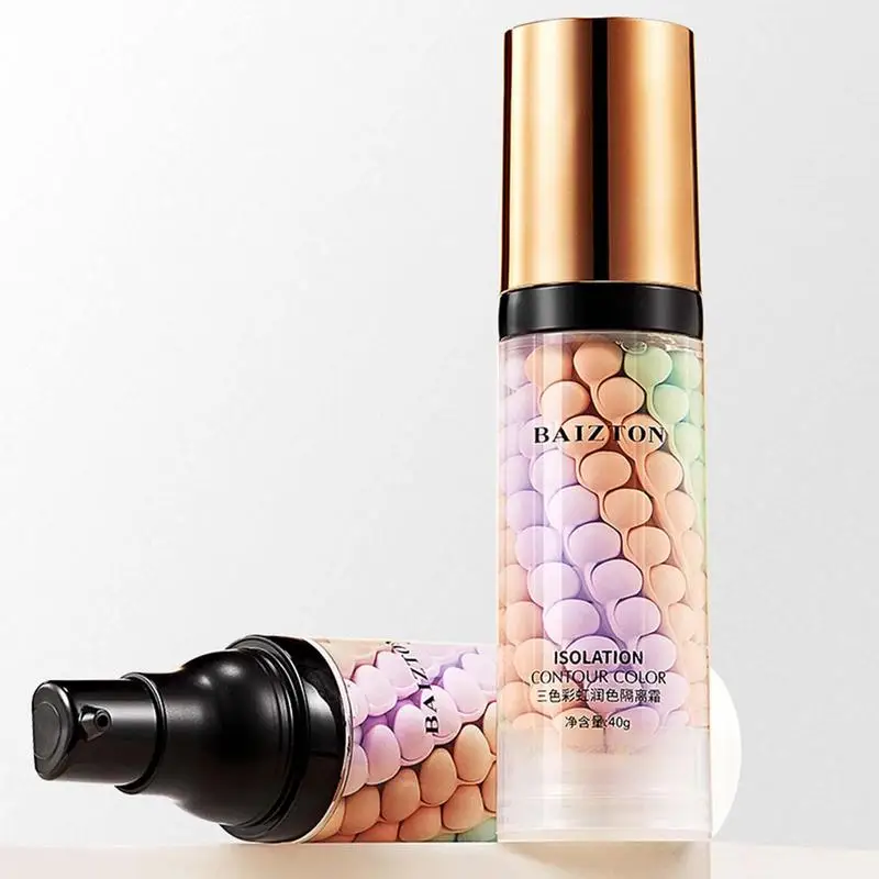 3-color Repairing Isolation Cream 1-step Tricolor Correcting Facial Serums Face Makeup Primer Base Isolation Cream Makeup Primer facial primer makeup primer