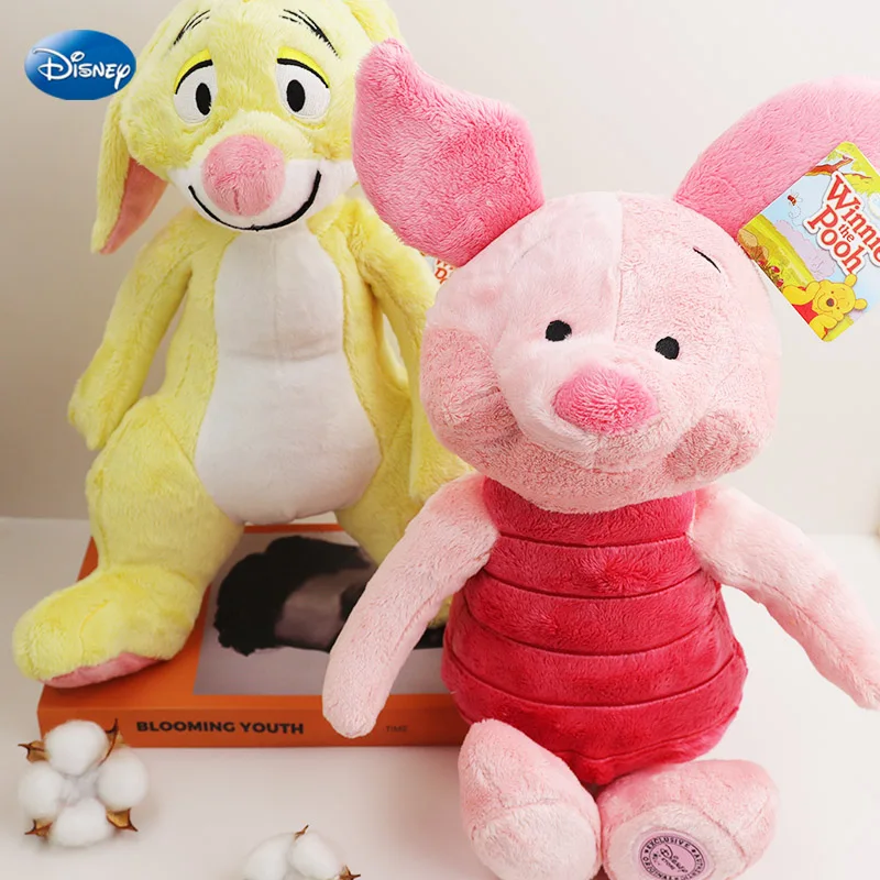 30/40cm Disney Winnie The Pooh Set Soft Toys Kawaii Cotton Piglet And Rabbit Plushie Cute Stuffed Doll Birthday Gift For Girls