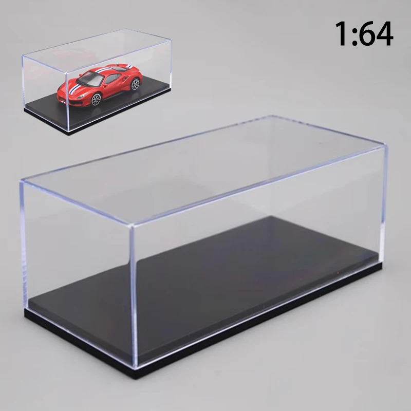 1:64 Car Model Display Box Transparent Protective Case Acrylic Dust Hard Cover Storage Holder 2