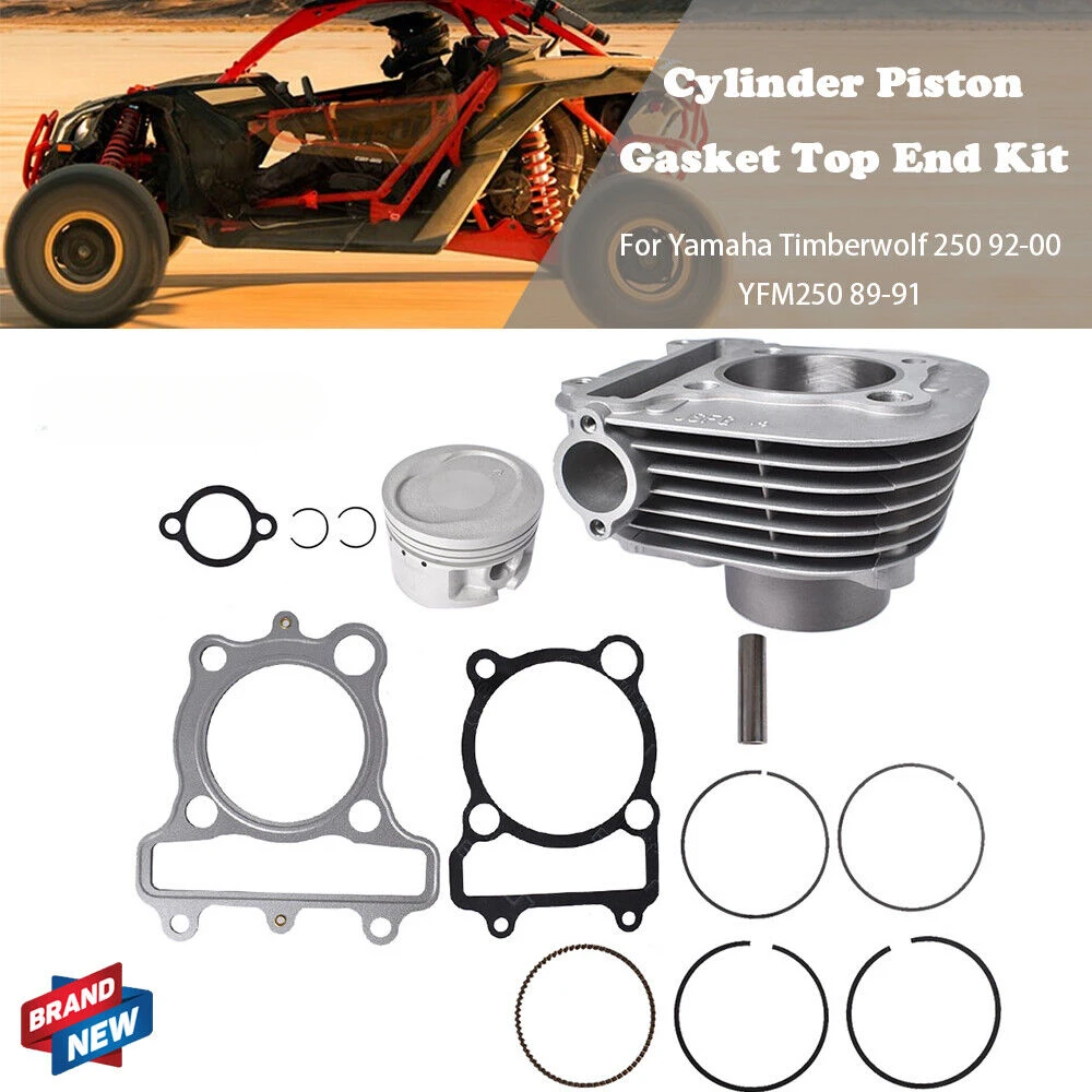 Moto 71Mm Cilindro Motore 250Cc Kit Pistone Set Motore Per Yamaha Timberwolf 250 Yfm250 Ytm225 Motocblock Atv Parti Dell'Attrezzatura