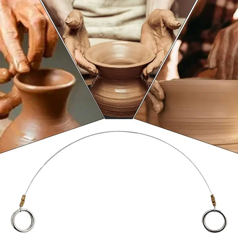 Wire Cheese Cutter Reusable Cutting Pottery Tools Multifunctional Dough Wire Cutter Portable Pottery Supplies For Men Women