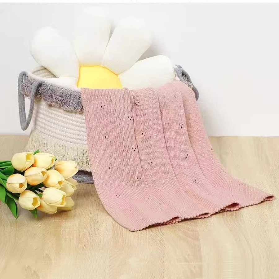 Baby Blankets Super Soft Neworn Infant Babies Boys Girls Cotton Knit Sleep Quilts Covers for Stroller 90*70cm Kids Throwing Mats - 3