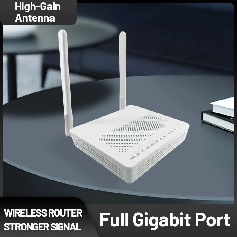 Gigabit Fiber Cat Dual band Router HG8546M WIFI GPON/EPON/ONU Testing Full English Interface 1GE+3FE+1TEL+1USB
