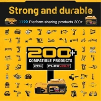 Nouvelle batterie d'outil électrique Dewalt 9.0Ah 20V/60V 100% originale DCB206 DCB206 DCB205 DCB200 DCB203 pour outil électrique Dewalt 4