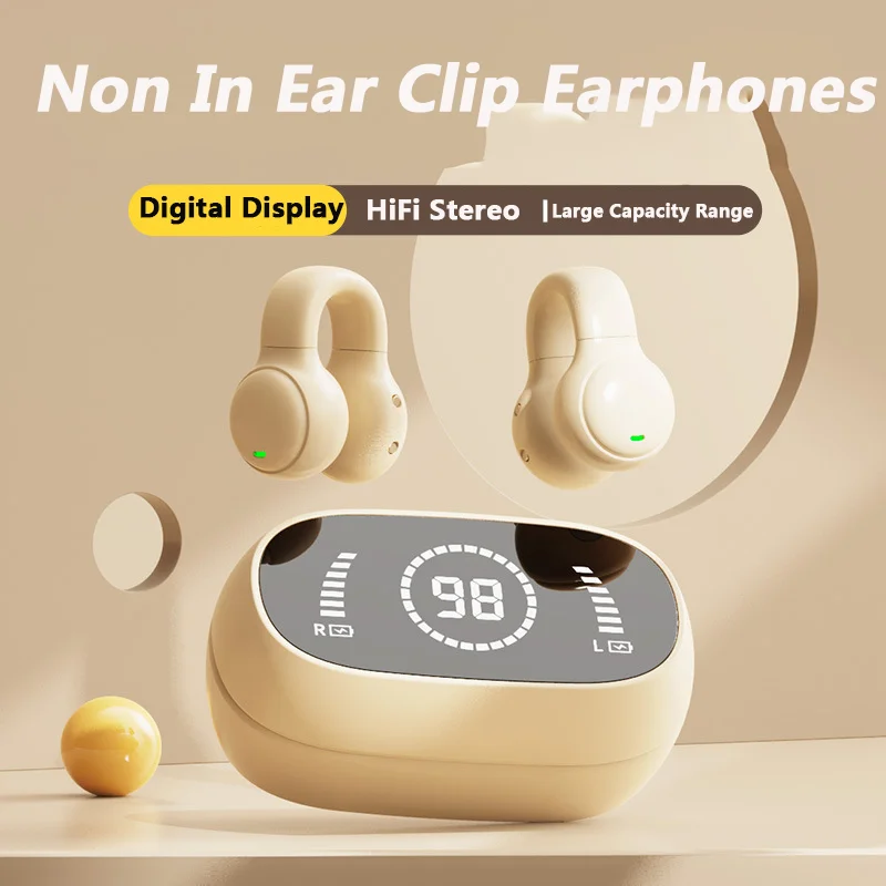 

M47 Wireless Headphones Bluetooth Bone Conduction Earphones HIFI Stereo Ear Hook Noise Reduction Sports Waterproof Game Headset