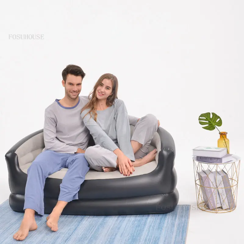 Comfortable Dressing Room Double Hotel Sofas Bedroom Restaurant Inflatable Sofa Bed Company Front Desk Lounge Back Armchairs T