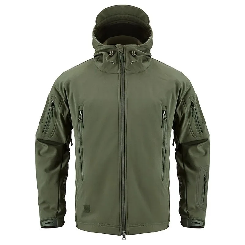 Shark Soft Shell Tactical Jacket Men Waterproof Warm Windbreaker US Clothing Winter Big Size Men Camouflage Jacket 2