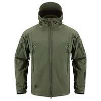 Shark Soft Shell Tactical Jacket Men Waterproof Warm Windbreaker US Clothing Winter Big Size Men Camouflage Jacket 2