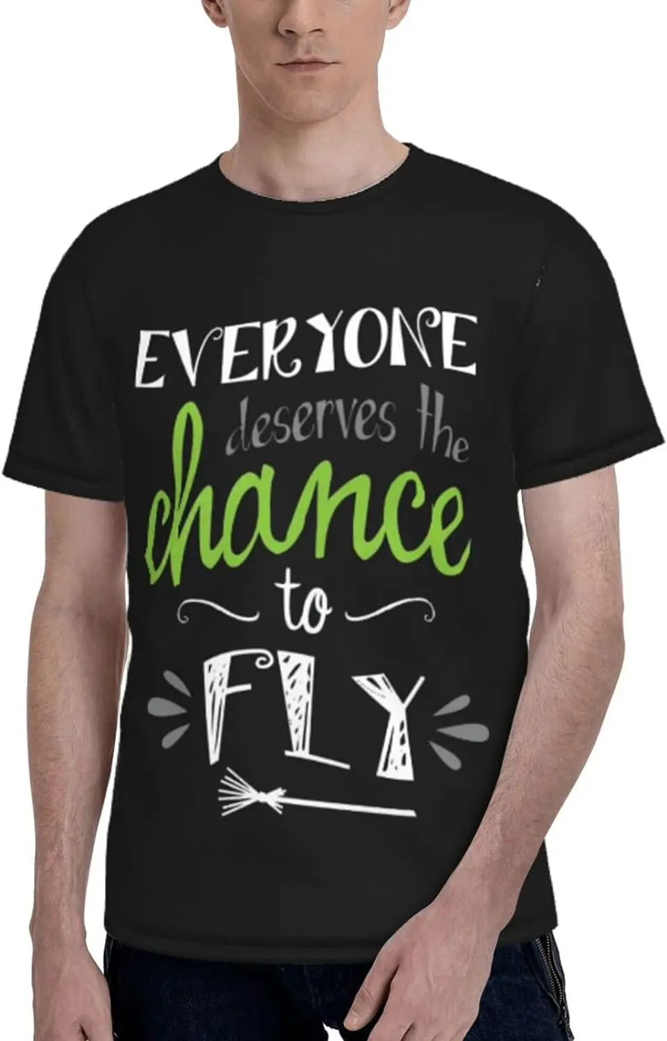 

Men's T-Shirt for The Musical Wicked Tee,Basic top Short Sleeve Shirt