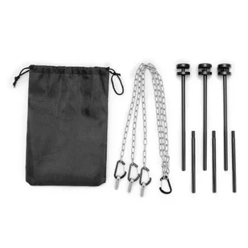 야외 바베큐용 헤비 듀티 회전 그릴, 오픈 파이어 요리 스탠드, 휴대용 야외 바베큐 액세서리