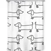 Dachshund Black White Bathroom Shower Curtains Dog Waterproof Partition Curtain Designed Home Decor Accessories 3
