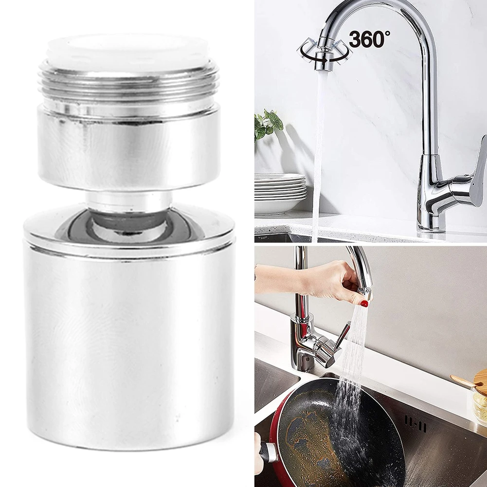 Kitchen Faucet Aerator 360 Degree Swivel Tap Water Diffuser 24mm M24 Male Thread Bathroom Water Filter Nozzle Bubbler Mixer