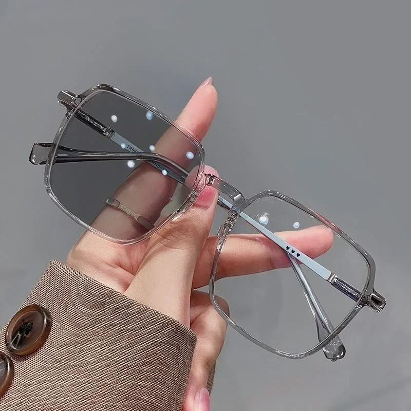 Photochromic Glasses Photochromic Anti Radiation Glasses Metal Eyeglass Woman Men