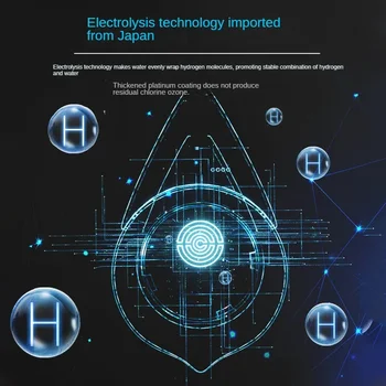 เครื่องสร้างประจุน้ำให้ไฮโดรเจนไฟฟ้า100-240โวลต์2L เครื่องกรองน้ำดื่มเครื่องกำเนิดน้ำไฮโดรเจน 2