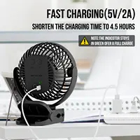 Camping en plein air réunion de famille ventilateur froid mobile 8000mAh ventilateur de Camping Portable avec lanterne LED et crochet de suspension-35H Rechargeable 2