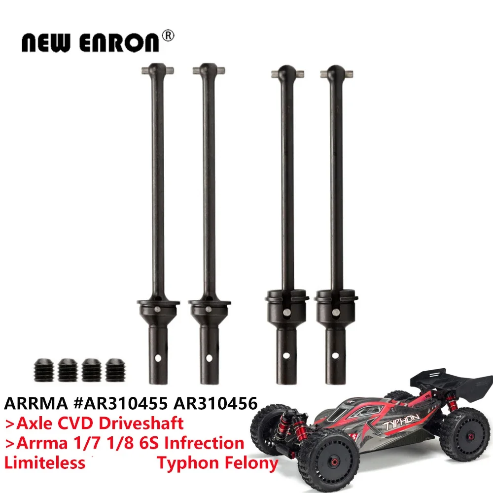 SteelFrontRearAxleCVDDriveshaftAR310455AR310456forRCCarArrma