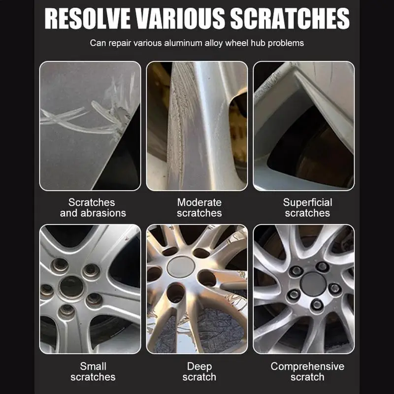 Car Wheel Hub Repair Cream Auto Wheel Hub Care Paste Long-Lasting Tire Retreader For Small Car Sedan RV And Truck