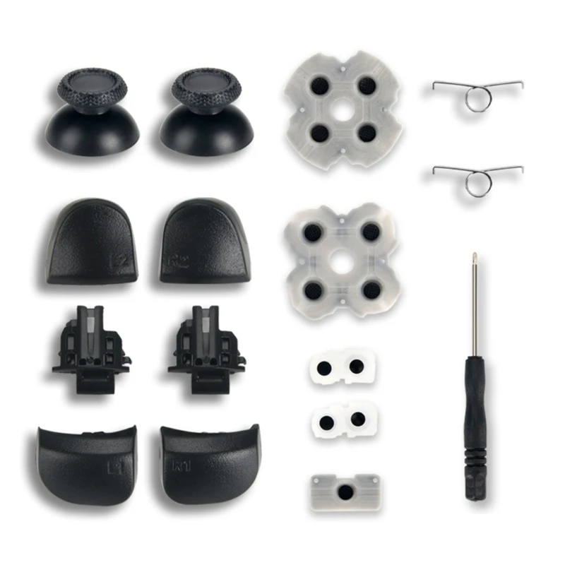 

594A Slim-Controller L1-R1 L2-R2 Trigger-Buttons Analog Conductive Rubber Repair for PS5-Controller Gamepad