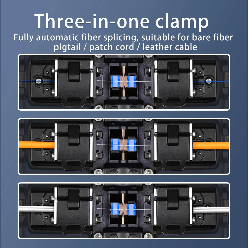 A-87S Fully Automatic Mini Optic Fiber Fusion Splicer Splicing Machine FTTH Fiber Optic Tool Set