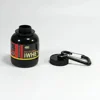 2PCS Portable Protein Powder Bottle Medicine Powder Bottle Mountain Climbing Buckle Bucket Powder Box Mini Portable Keychain 3