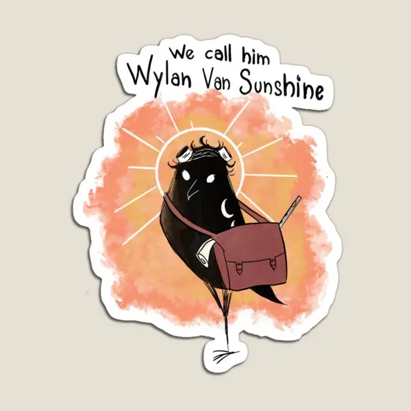 

Wylan Van Sunshine магнитный держатель для игрушек, детский холодильник, Забавный декор, детские наклейки для детей, милый