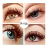 Qeelasee New Arrival 10 PCS Brown Matte Flat Eyelash Extension Mink False Ellipse Lashes Split Tips Supplies 5