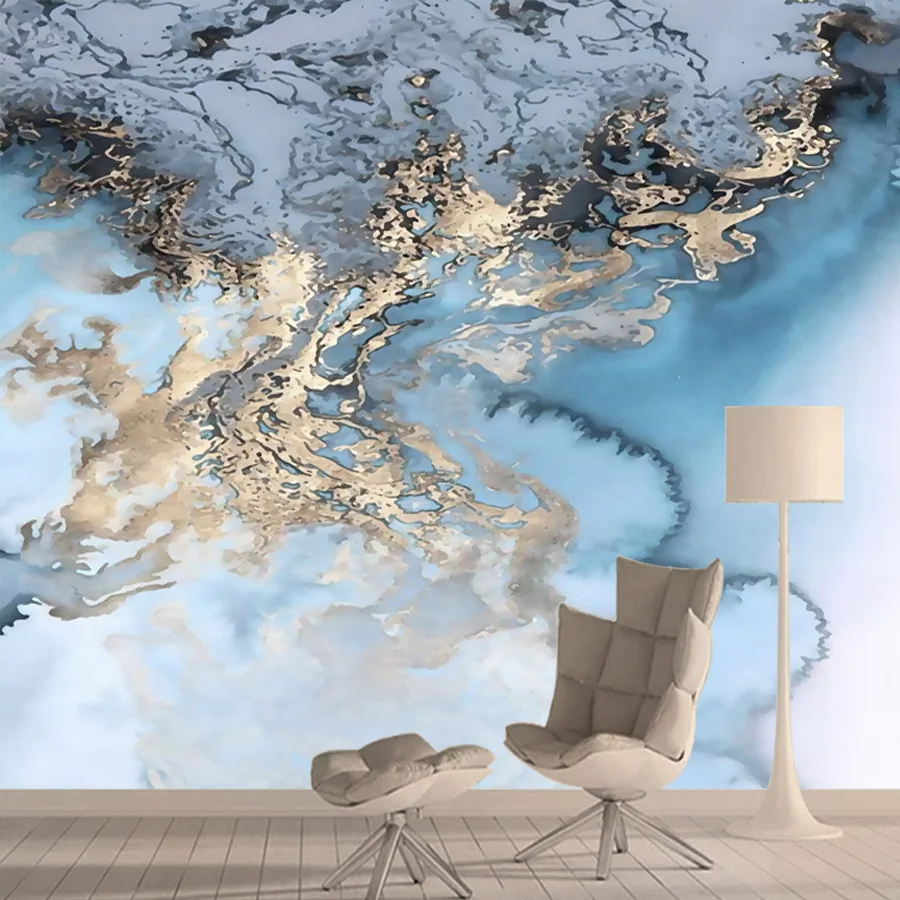 Modern Velvet Peel Stick Optional Marble Pattern Wallpapers Murals for