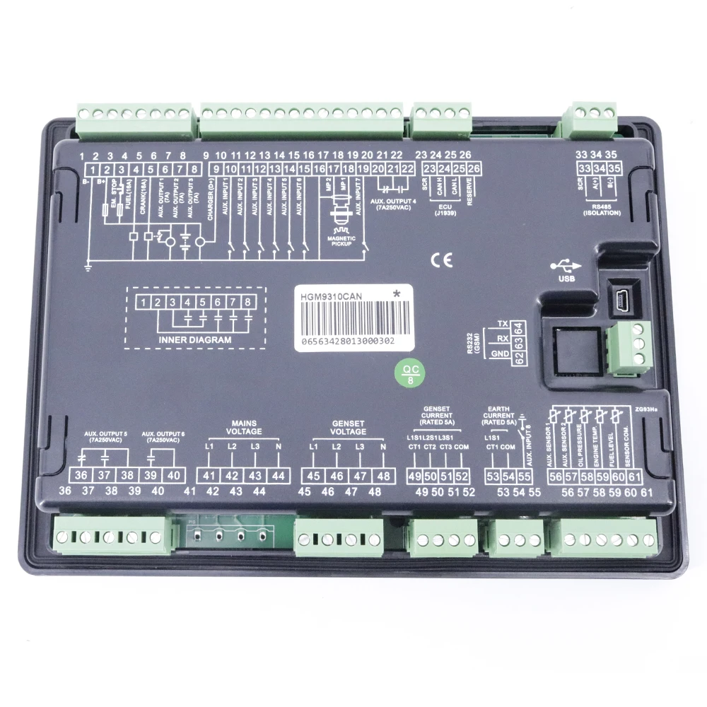 HGM9310CAN Intelligent Diesel Genset Controller For Genset Automation And Monitoring Control Systems