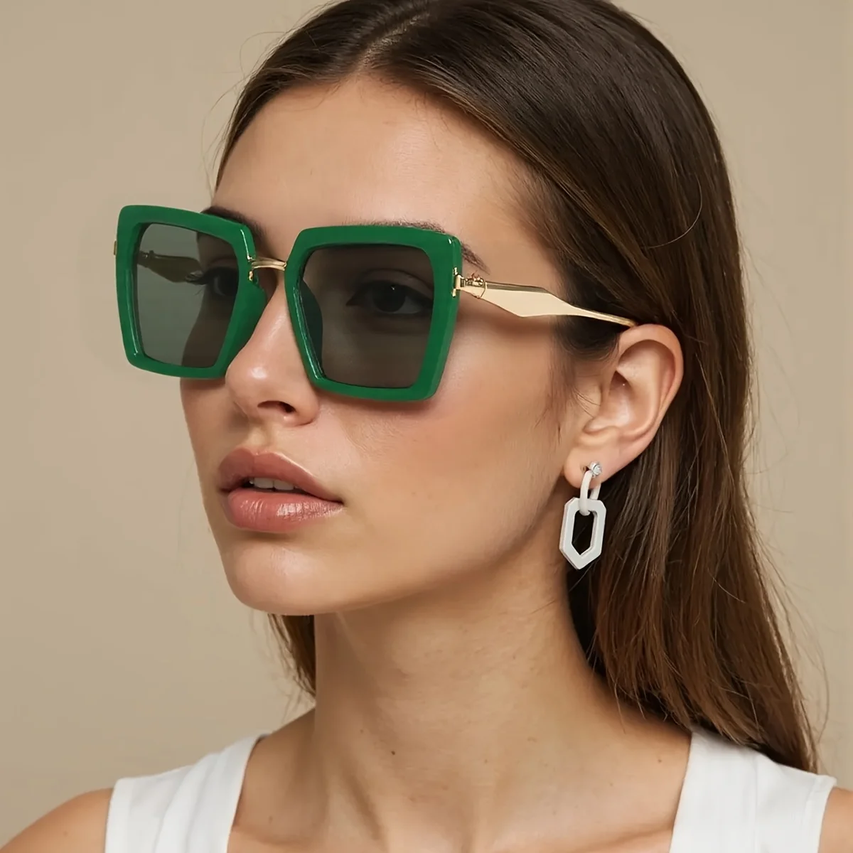Women's Capsule Green Glasses Furniture Short Sleeve
