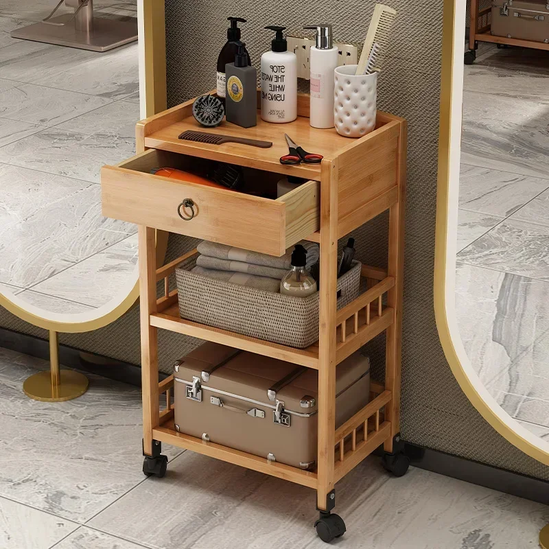 Carrello portautensili per barbiere specializzato Carrello per parrucchiere Carrello per salone di bellezza Organizzatore efficiente per riporre attrezzature professionali