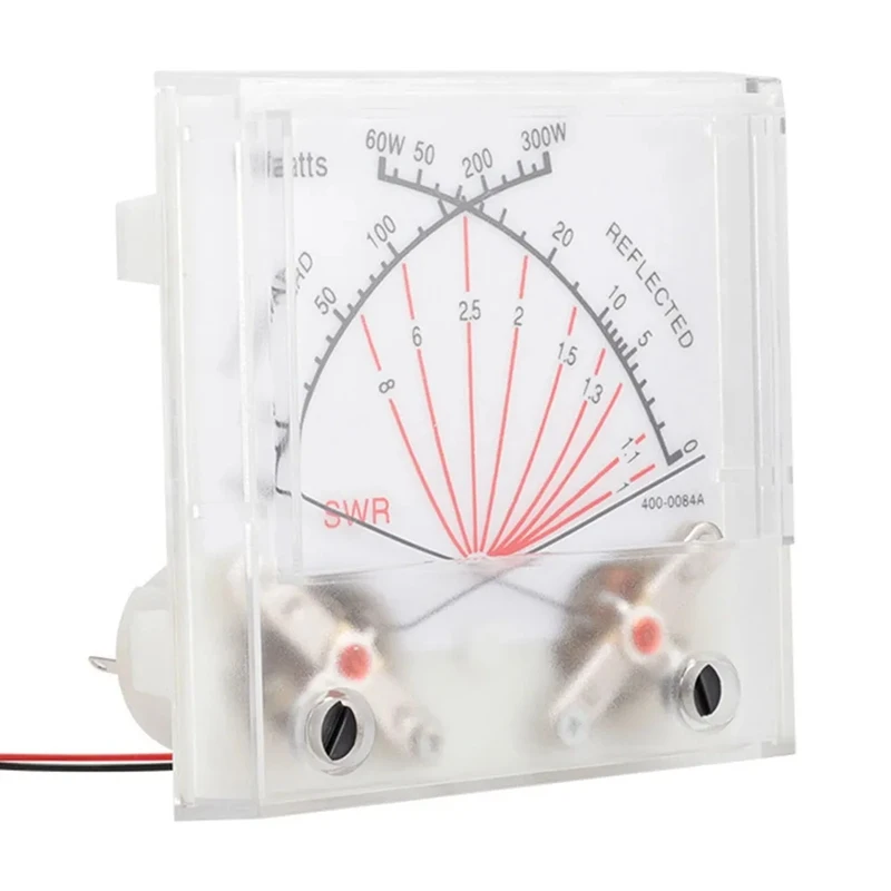 

1 PCS Standing Wave Ratio SWR Watt Meter Radio Power Meter Transmitter With Backlight White Plastic SWR Watt Meter