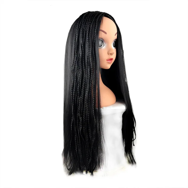Chemical Fiber Material 22cm Braided Long Wig Wish Asha Cosplay Costume Braids Cute Wig Halloween Party Props anime cosplay wigs