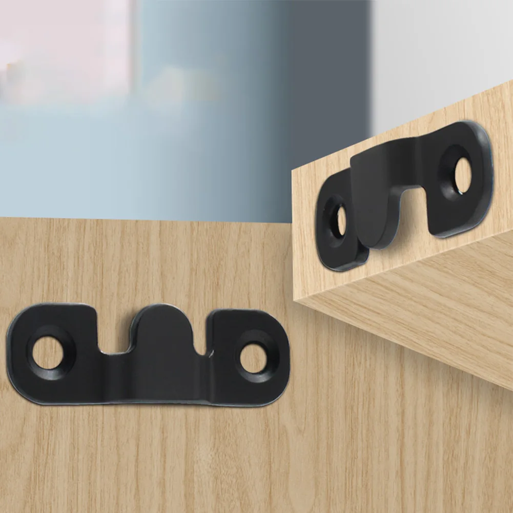 2Pcs Stainless Steel Heavy Duty Picture Frame Hanger Photo Display Hooks Bed Connector Furniture Connector Hanging Fasteners