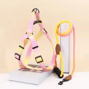 Supet 당기지 않는 개 하네스, 반사 나일론 조끼, L자형 조절 가능, 소형 중형 대형견 산책용, 쉬운 애완동물 하네스