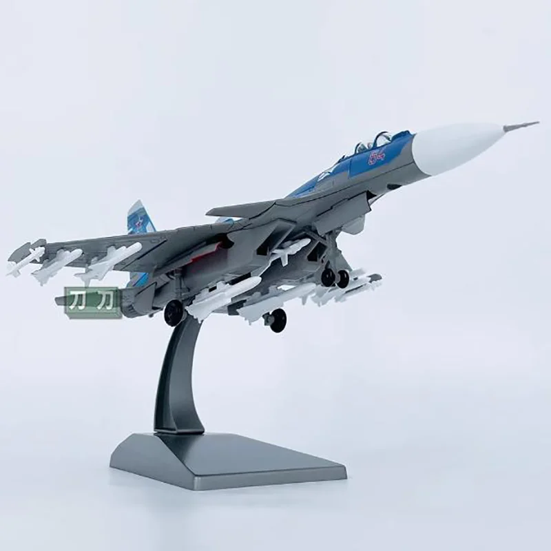 1/100 Scale Russian SU-33 Fighter Alloy Aircraft Model SU33 Finished Simulation Decoration Collection Glue Free Collection 3