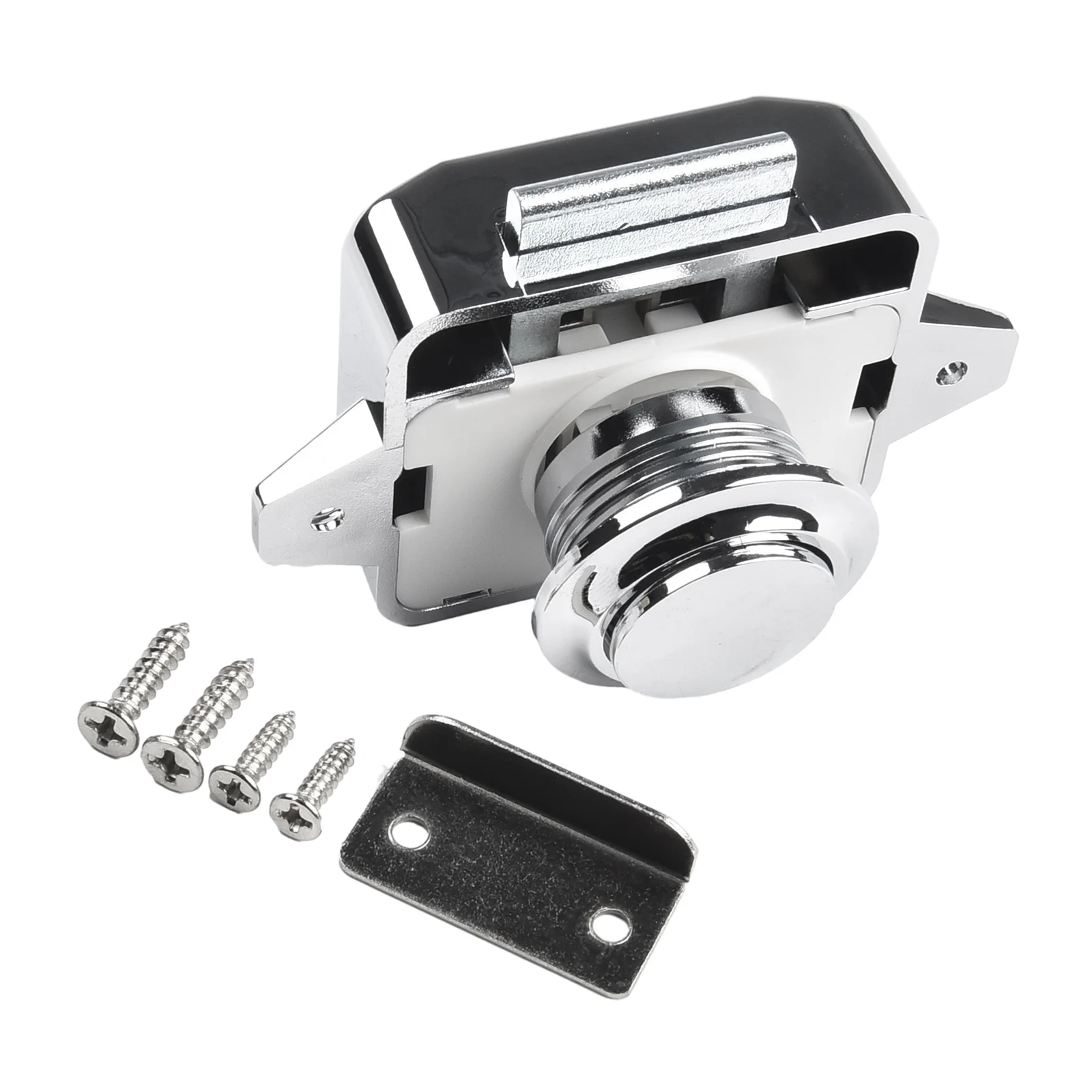 Knob Button Catch Lock Screws Yacht Boat Button Cabinet Camper Caravan Cupboard Door L-shaped Plate Accessories