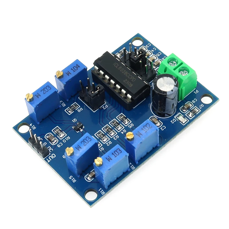 ICL8038 Waveform Signal Generator Sine Triangle Square Wave Module 10Hz-450KHz Medium and Low Frequency Signal Source 12V to 15V 2