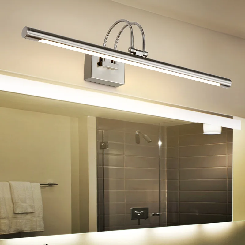 Modern Dressing Table Mirror Wall Lamps Iron Body LED Bathroom Sconce Lightings Home Decor Rotatable Nickel Bronze Color Lustres led light,led wall lamp,wall light